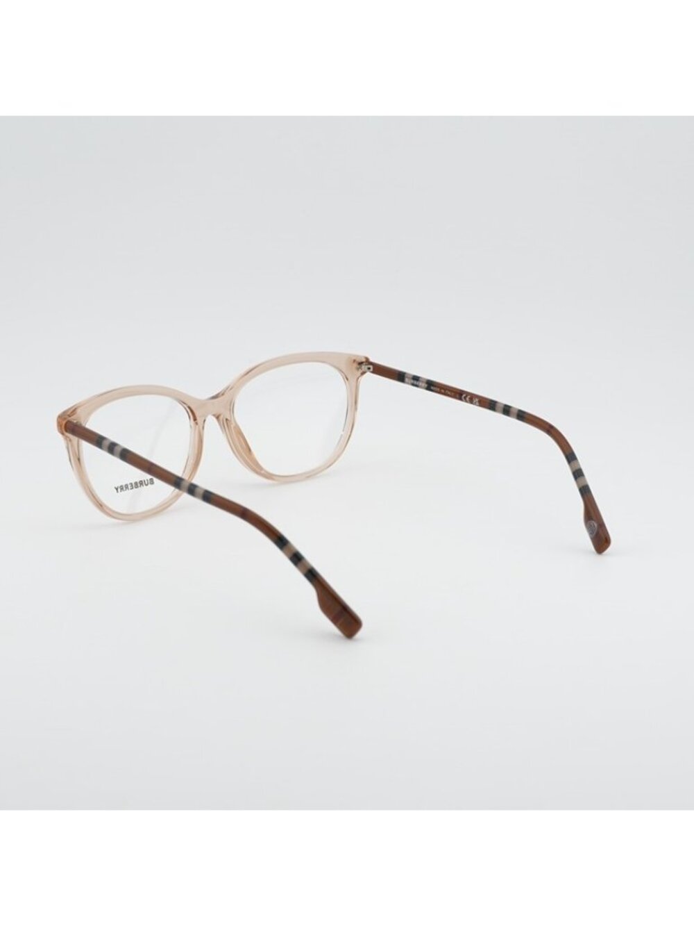 Burberry BE2389 4088 Eyeglasses Peach / Check 54mm Cat Eye Frame - Picture 5 of 10